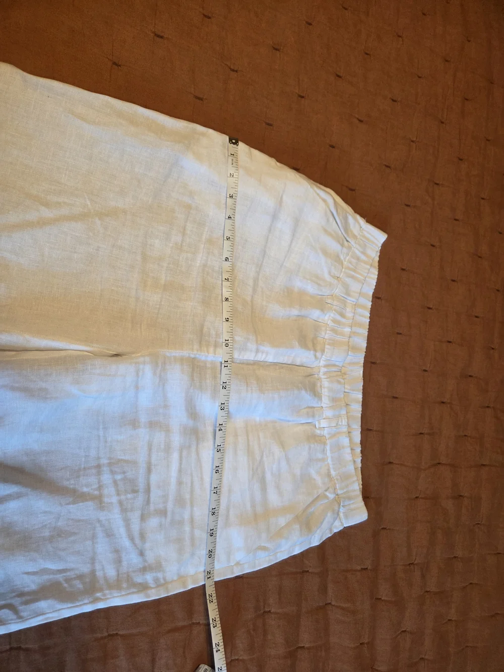 Quince Womens White Linen Slacks- Coastal Grandma, NWOT